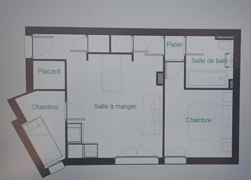 Spacieux Appartement T2 & Cabine Les Angles (Pyrenees-Orientales) Exterior foto